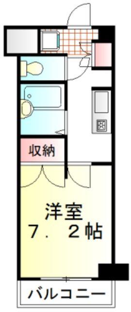 TCRE光が丘(1K/4階)の間取り写真