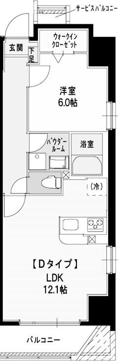 ORANGE PORTE ORANGE PORTE(1LDK/3階)の間取り写真