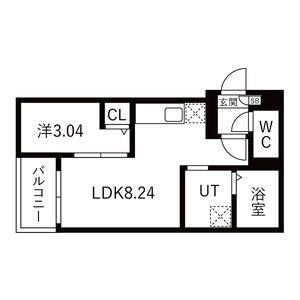 JACK KUBANI(1LDK/1階)の間取り写真