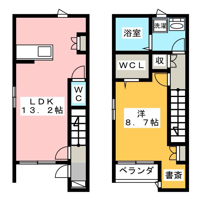 COURT BRILLIA(1LDK/1階)の間取り写真
