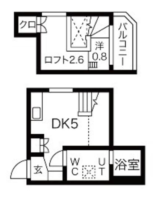 ARABESQUE(ワンルーム/1階)の間取り写真