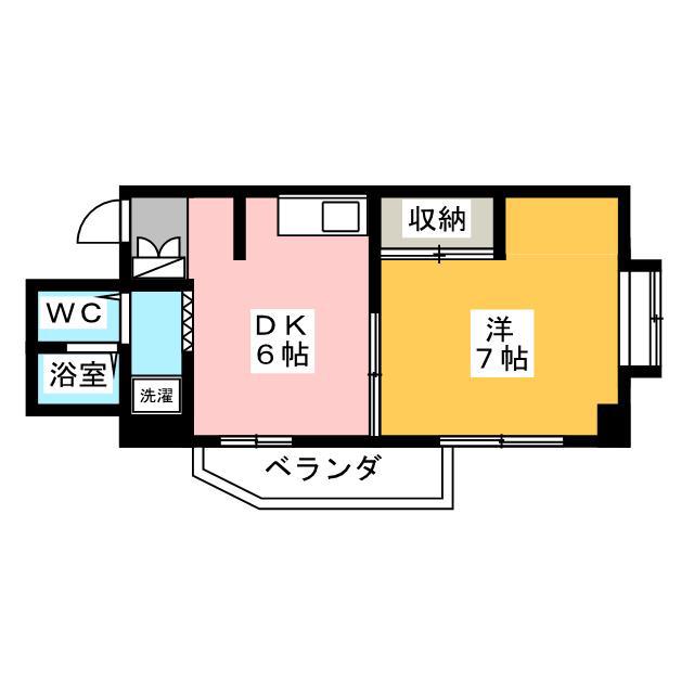 エテルナ藤ヶ丘(1DK/3階)の間取り写真
