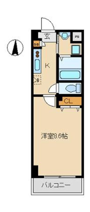 MKT 葛西(1K/5階)の間取り写真