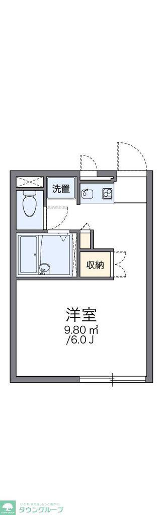 レオパレスチェリー(1K/3階)の間取り写真