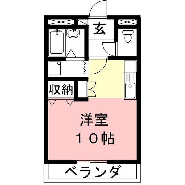 ヴォールYS(ワンルーム/3階)の間取り写真