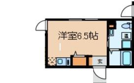 ブライトリッチ(ワンルーム/4階)の間取り写真
