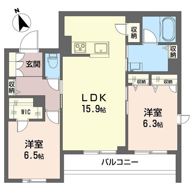 メゾン プルミエール(2LDK/3階)の間取り写真