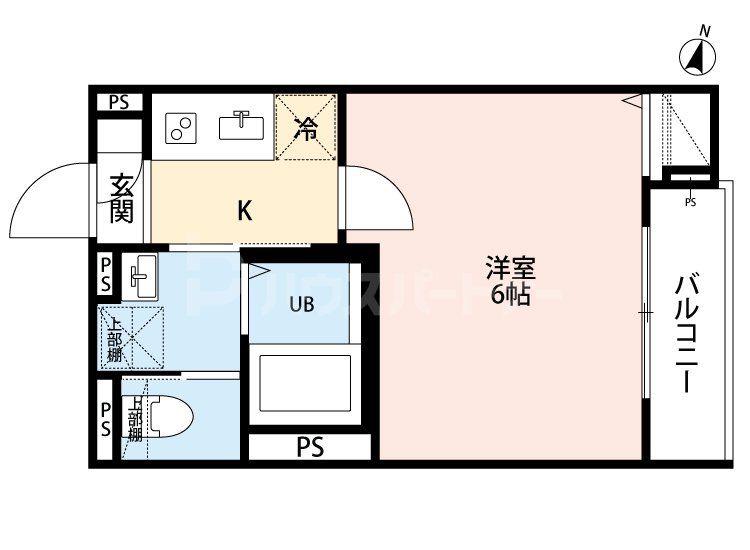 ROBOT HOME 薬園台(1K/1階)の間取り写真