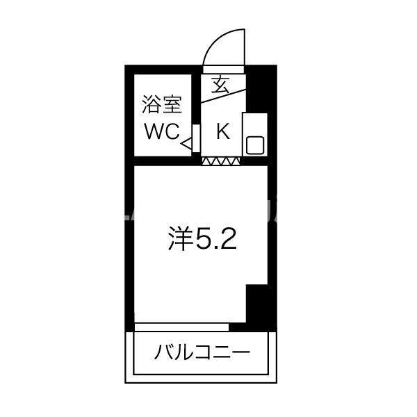 OGGI西九条(ワンルーム/2階)の間取り写真
