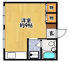 ハイランド21(ワンルーム/1階)の間取り写真
