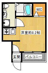アイビーテラス(1K/1階)の間取り写真