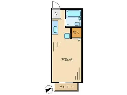 サンライズSATOH(1K/3階)の間取り写真