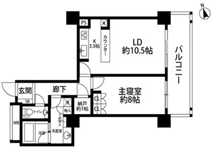 代官山アドレスザ・タワー 15階階 間取り