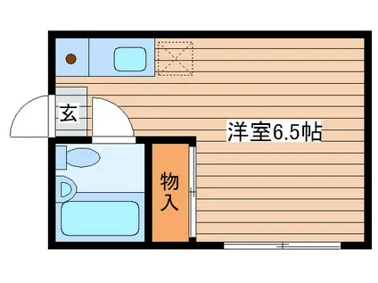 リバ-サイド梅田(ワンルーム/2階)の間取り写真