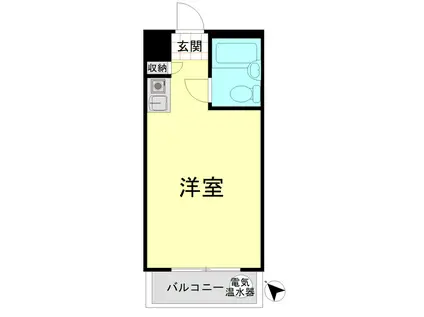 メゾン千代田(ワンルーム/9階)の間取り写真