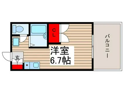 スターハイム野田(ワンルーム/2階)の間取り写真