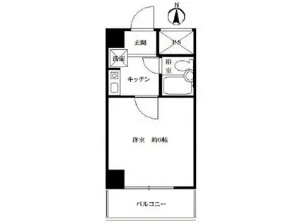 新丸子ダイカンプラザシティ(1K/7階)の間取り写真