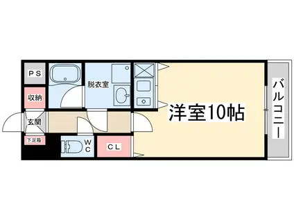サニーセレクトコーポ(ワンルーム/6階)の間取り写真