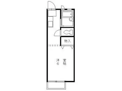 KAVOハウス(1K/1階)の間取り写真