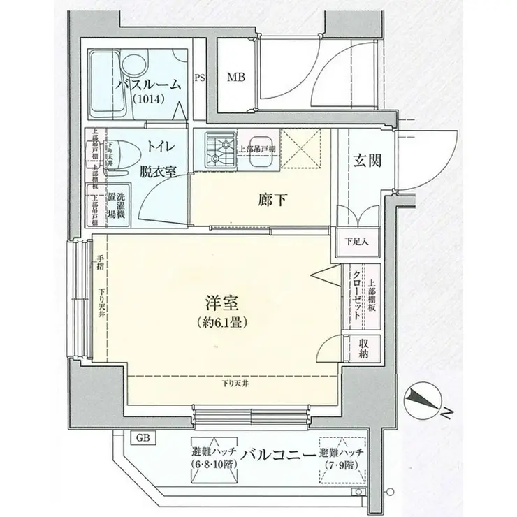 ロアール目黒不動前 6階階 間取り