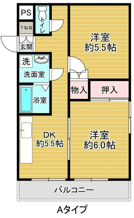 第3サンハイツ永山 3階階 間取り