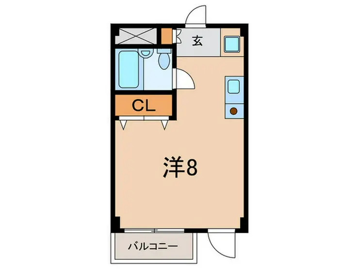 クレール上野毛 3階階 間取り