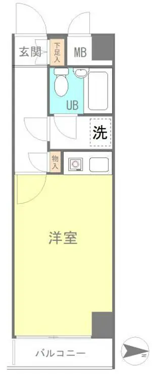 藤和シティコープ蔵前 2階階 間取り