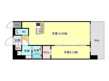 プレジオ永和ASIAN(1LDK/14階)の間取り写真