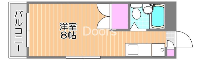 エトワール京町(1K/3階)の間取り写真