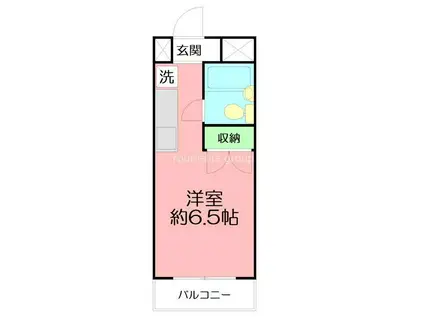 水引88(ワンルーム/3階)の間取り写真