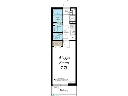 リブリ・シュシュ セーイシックス(1K/1階)の間取り写真