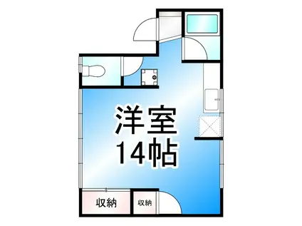 中村ビルアパート(1K/1階)の間取り写真