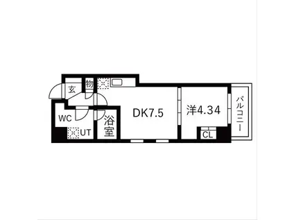 TRADIS大塚(1DK/6階)の間取り写真