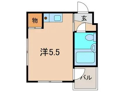 ピア40II(ワンルーム/3階)の間取り写真