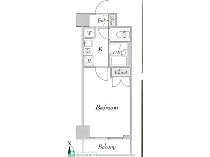 BLUROCK秋葉原(1K/7階)の間取り写真