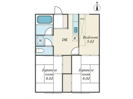 エクセルマルク(3DK/2階)の間取り写真