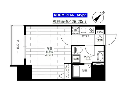 ステージファースト東日暮里(1K/11階)の間取り写真