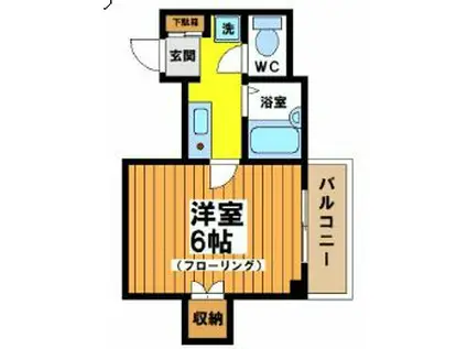 中島ビル(1K/3階)の間取り写真