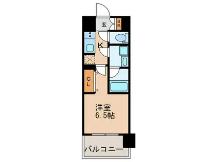 SEIWAPALACE梅田茶屋町(1K/3階)の間取り写真