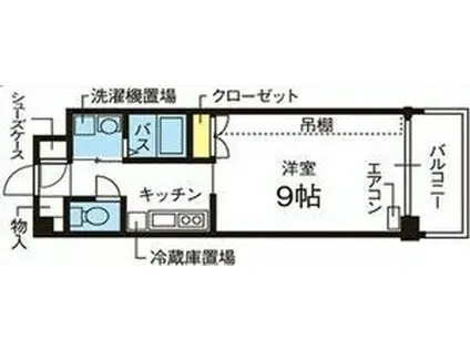 グランデュ桜(1K/3階)の間取り写真