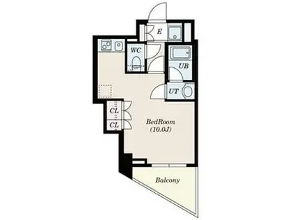 S-FORT中板橋(ワンルーム/11階)の間取り写真