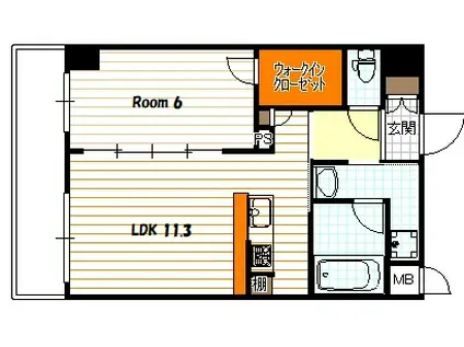 TISSAGE塩小路(1LDK/4階)の間取り写真