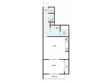クオーレ我孫子I(1LDK/1階)の間取り写真