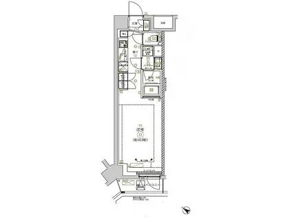 RELUXIA北新宿 リルシア北新宿(ワンルーム/2階)の間取り写真