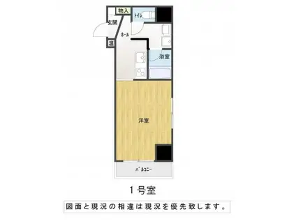 ミレーユステディア(1K/7階)の間取り写真