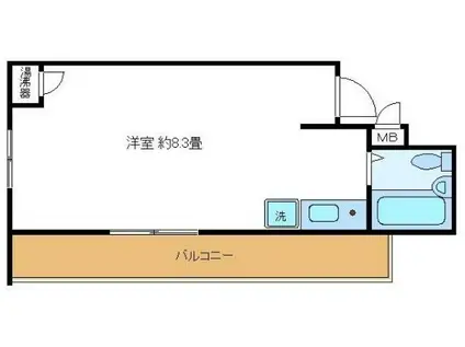 日興パレスビル渋谷(ワンルーム/4階)の間取り写真