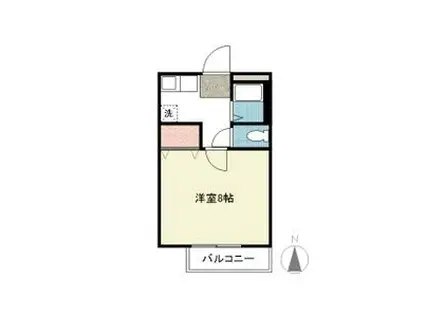 ヴァンベール八事(1K/1階)の間取り写真