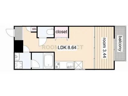 MOVE中村公園GRANDE(1LDK/3階)の間取り写真