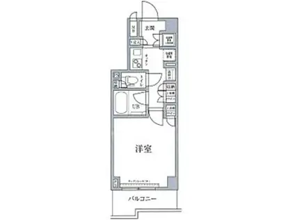 ルーブル中板橋(1K/5階)の間取り写真