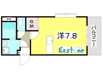 MZ鴨池(ワンルーム/2階)の間取り写真